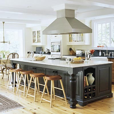 large kitchen island