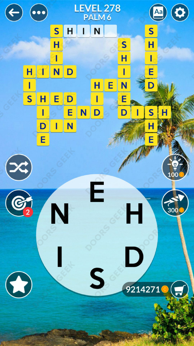 Wordscapes Level 278 Answers Doors Geek