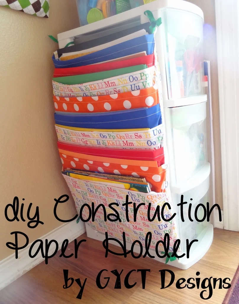 DIY Construction Paper Holder by GYCT