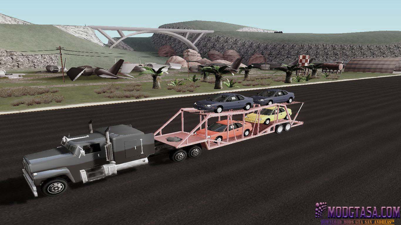 Truck Trailer Pengangkut Mobil  GTA  San  Andreas  Mods GTA  