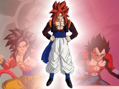 Super saiyan 4 Gogeta!! Evil shenlon cannot defeat Gogeta because Gogeta is 