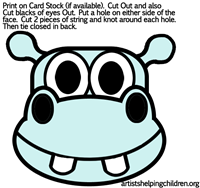 hippos-masks-printables