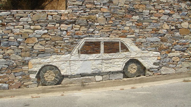 Rocking Mercedes Art Car from Ikaria Greece