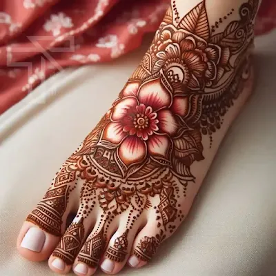 মেহেদী-ডিজাইন-২০২৪-পিক-পায়ের
