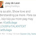EB’s Joey De Leon posts new  cryptic messages vs rival show