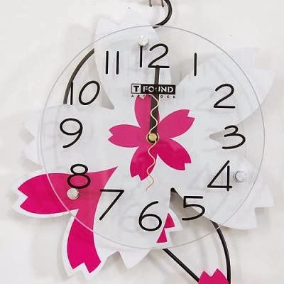 Reloj de Pared con Flores