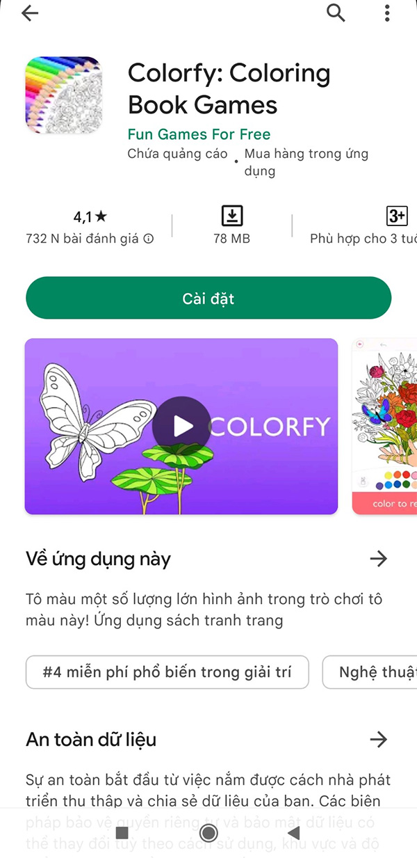 Colorfy: Coloring Book Games - App Sách tô màu vui nhộn b2