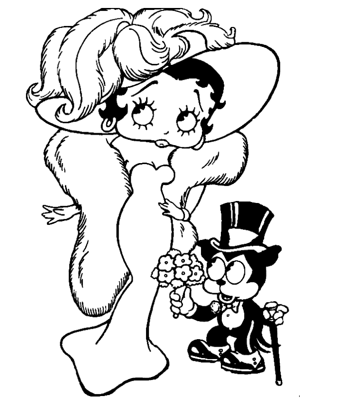 Betty Boop Coloring Pages