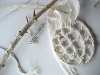 Erin Curry art- tatting and coiled weaving