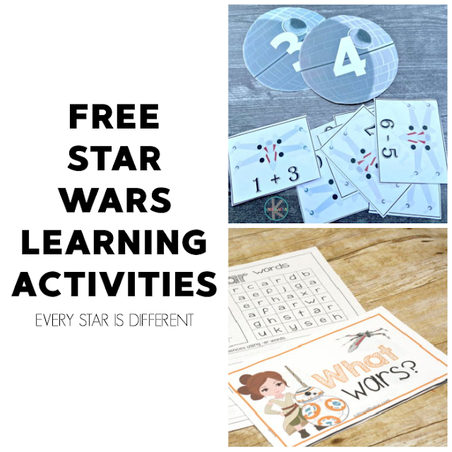 FREE Star Wars Learning Activities for Kids
