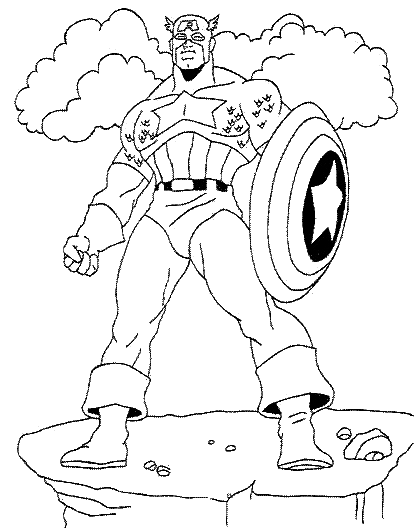 Download Captain America Coloring Pages ~ Free Printable Coloring ...