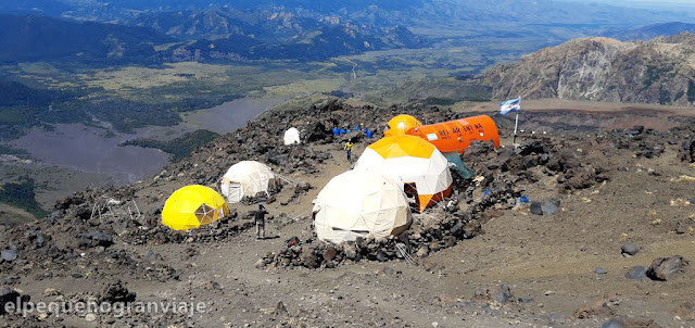 campamento, base, volcan, lanin, RIM 26,