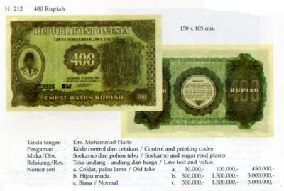  Uang yang satu ini mempunyai nominal yang tidak lazim 42. ORI 400