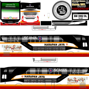 Livery Bussid Harapan Jaya SDD SR2