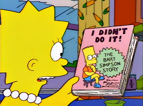 Bart Simpson -- the 'I didn't do it kid'. He has plenty of followers in Colombia.