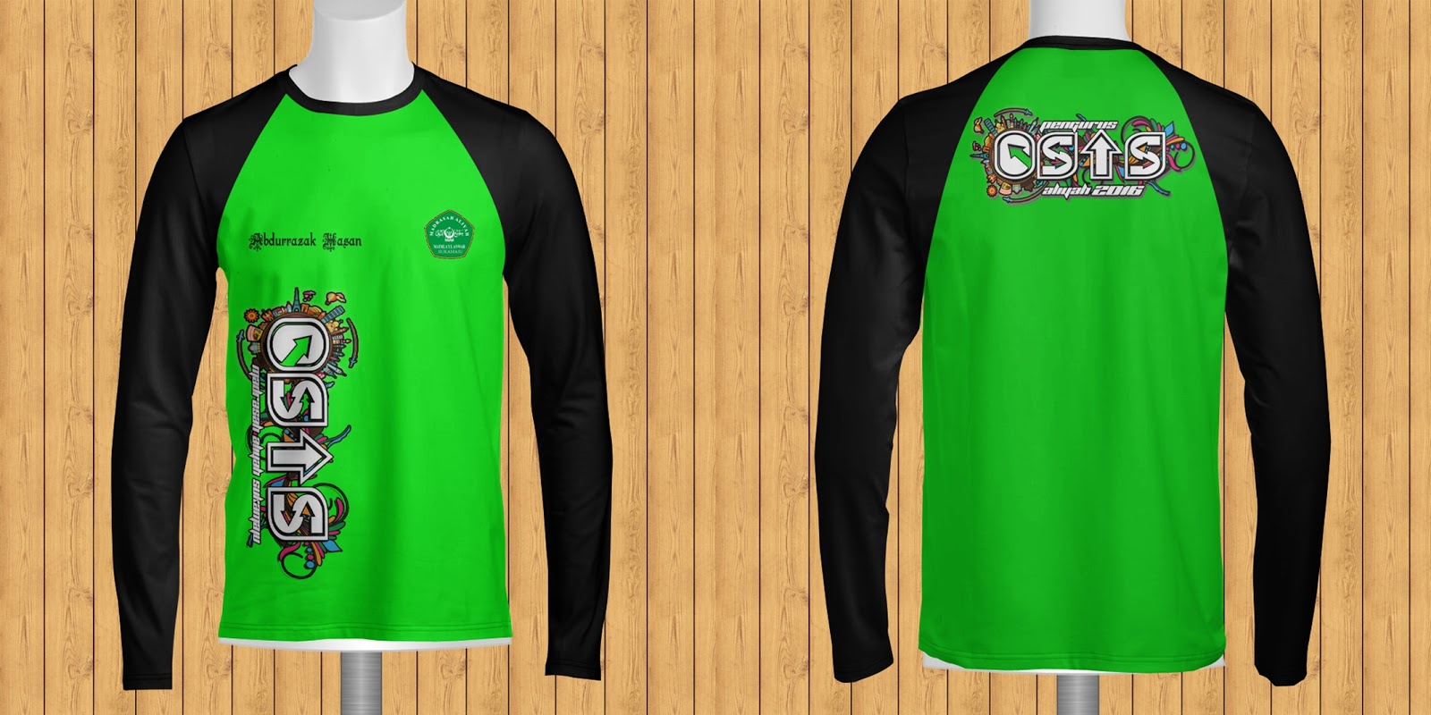 contoh desain  kaos  osis  Abdurrazak hasan