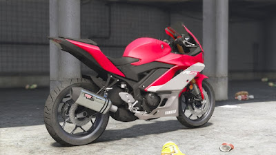 Download do mod da moto Yamaha YZF-R25/R3 2019 para o jogo GTA 5 PC, Baixe esse mod de graça !