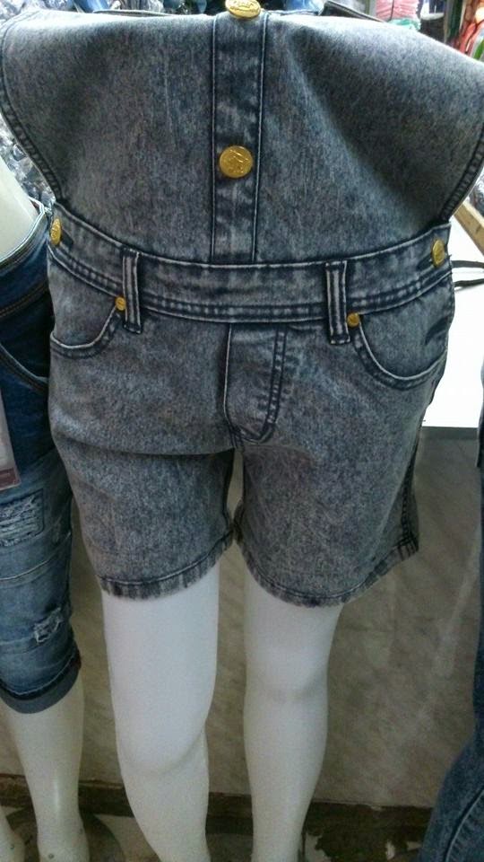 OVERALL JEANS PENDEK  CELANA  JEANS TERBARU ONLINE  SHOP  