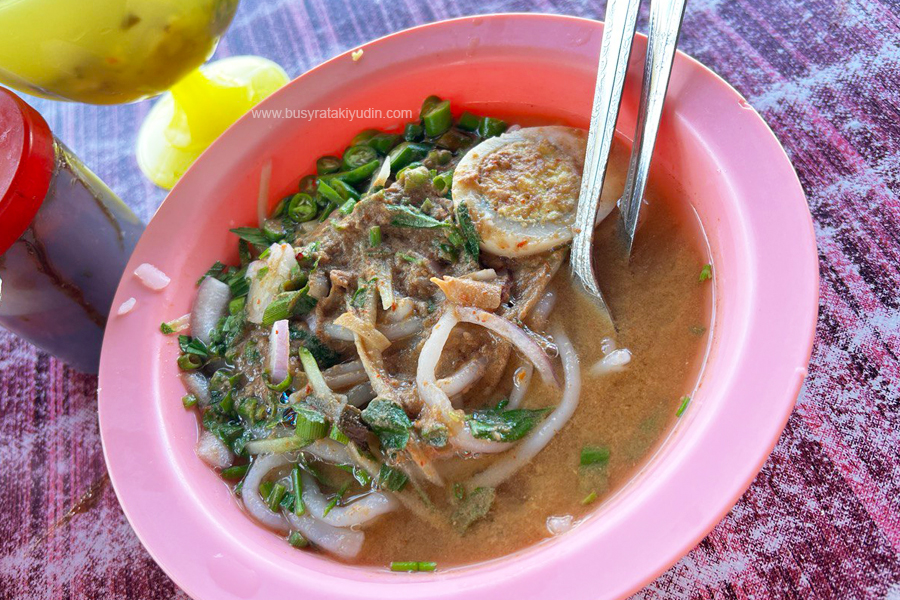 Laksa Tepi Sungai Alor Setar, resepi laksa kuah pekat,