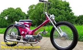 Kumpulan Modifikasi Honda C70 Motor Minti Keren dan Unik