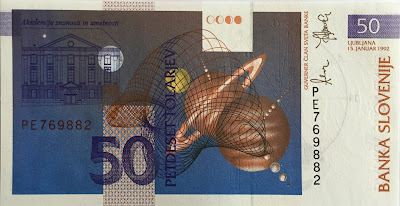 50 tolarjev slovenia banknote