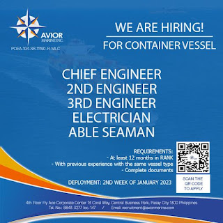 hiring crew container vessel