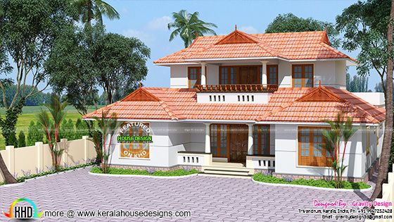 Traditional Kerala roof house