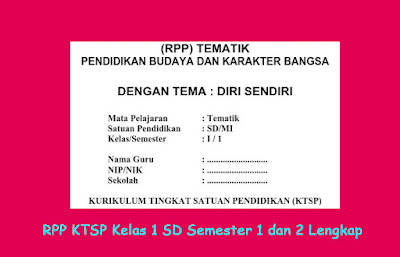 RPP KTSP Kelas 1 SD