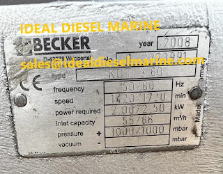 Becker KDT 3.60 Becker rotary vane compressors, KDT 3.60  rotary vane vacuum pumps, KDT 3.60  Rotary vane pumps,KDT3.60 Becker pump,  Maker: BECKER   Type: KDT 3.60   SR : D2273991  Frequency: 50/60Hz  Speed: 1420/1720 min-1  Power required: 2 / 2.50KW  Inlet capacity: 55/66 m3/hr  Pressure + : 1000m bar   Made in Germany   Condition: Reconditioned and ready to use / test video after confirmation.  please note this is without electric motor- if need complete set than we will manage to supply complete unit with electric motor.