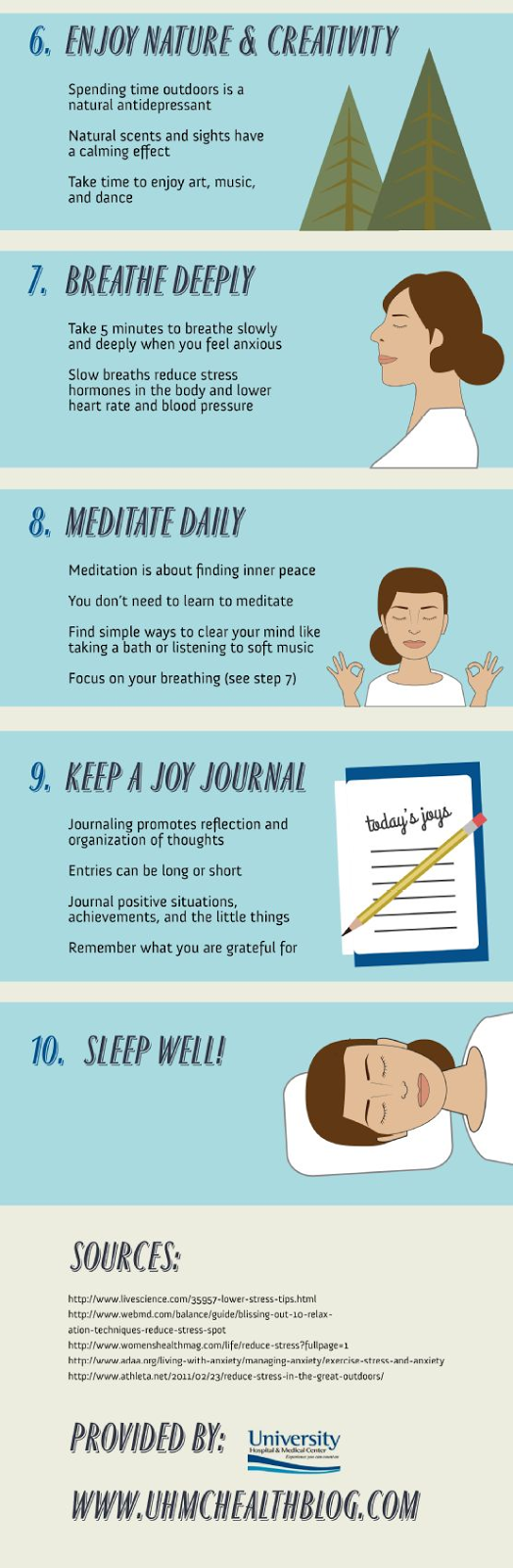 Ten Daily Steps for Less Stress