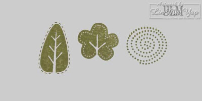 Stampin' Up! Trendy Trees foliage first