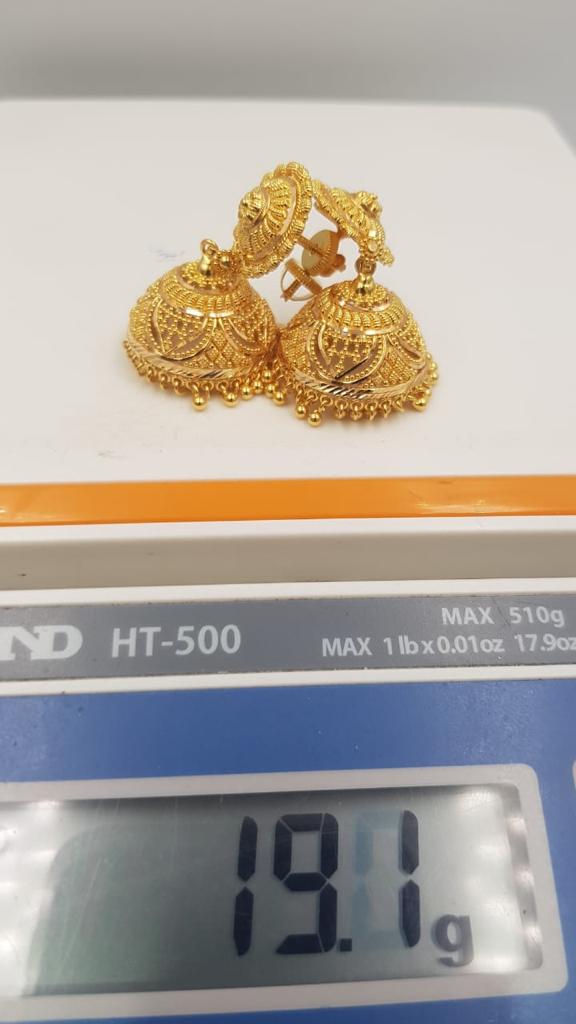 jhumka design in gold,new jhumka design gold,latest gold jhumka designs, gold jhumka,antique jhumka designs, temple jhumkas, Beautiful Gold Earrings pinjada,gold ear studs designs,fancy gold earrings designs,fancy jhumka designs, Samanta Jewellers Designs