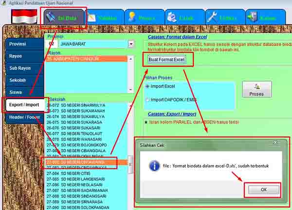 Cara Import Excel BIOS UN