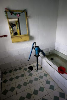 a picture of a bathroom in north korea