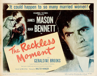 THE RECKLESS MOMENT. Title Lobby Card: 36 x 28 cms. Estados Unidos. ALMAS DESNUDAS. The Reckless Moment. 1949. Estados Unidos. Dirección: Max Ophüls. Reparto: James Mason, Joan Bennett, Geraldine Brooks, Henry O'Neill, Shepperd Strudwick, David Bair, Roy Roberts.