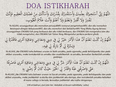 Tata cara Shalat Istikharah Dan Doa shalat Istikharah