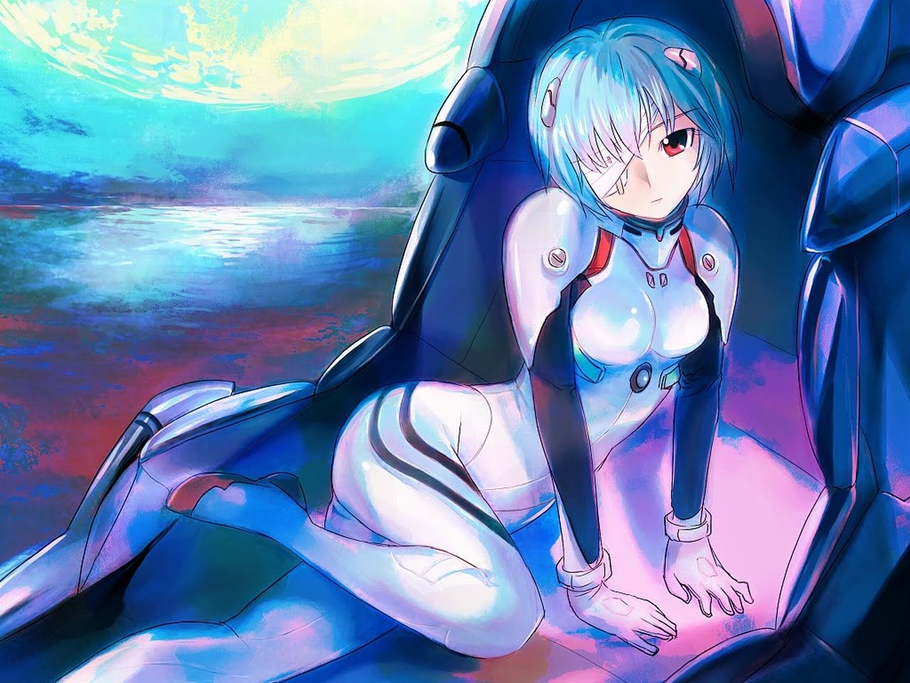 wallpapernarium: La bella Rei ayanami del exitoso anime neon genesis ...