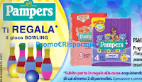 Logo Pampers ti regala subito il gioco Bowling