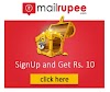 [Unlimited] Mailrupee.com Loot Rs10 On Signup + Rs3 Per Refer Instantly in Wallet