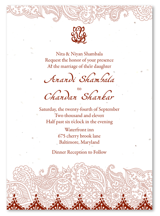 The perfect Indian wedding invitations