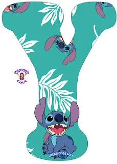 Abecedario con Stitch.