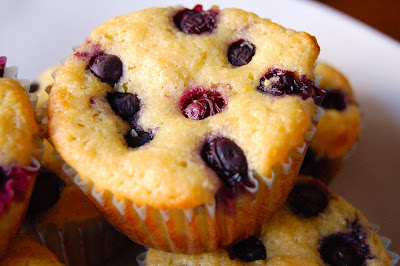 Lemon Blueberry Muffins (Gluten Free)