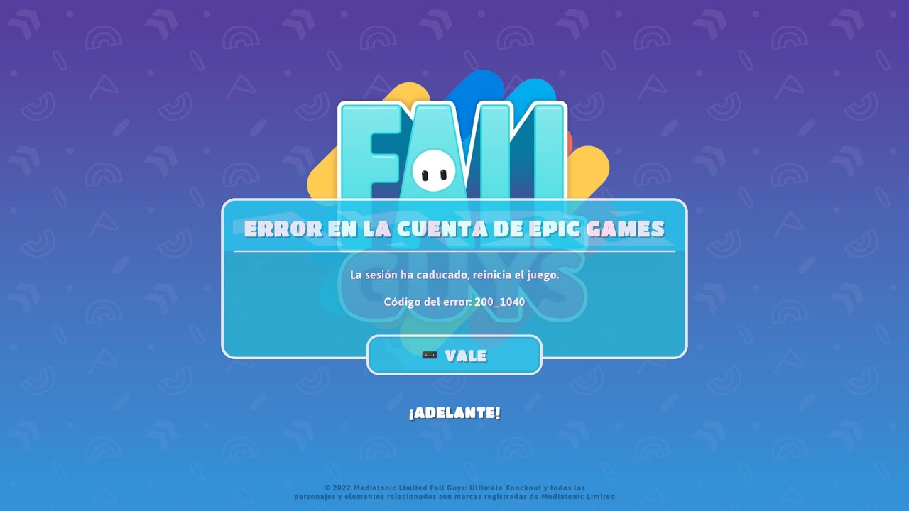 Cómo reparar el código de error 200_1040 de Fall Guys