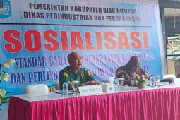 Disperindag Biak Numfor Sosialisasi Standarisasi dan Perlindungan Konsumen dan Pelaku Usaha