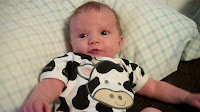 baby dressed like cow