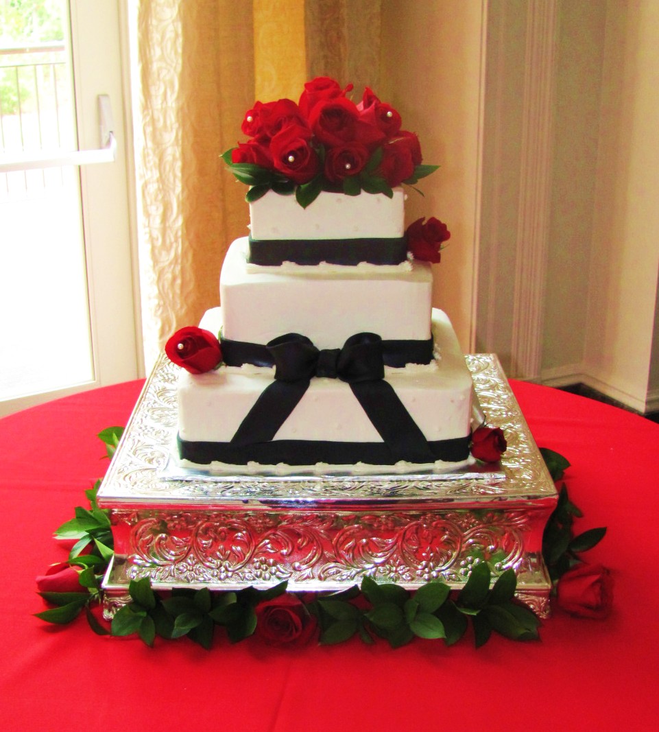 Red, Black, and White Wedding