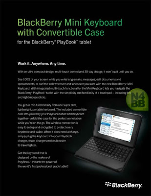 BlackBerry PlayBook Mini Keyboard Case Combo Review, specs, release date