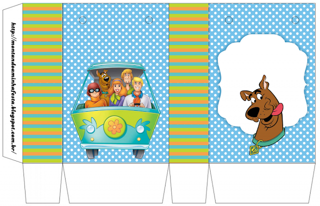 Scooby Doo Party: Free Printable Boxes.