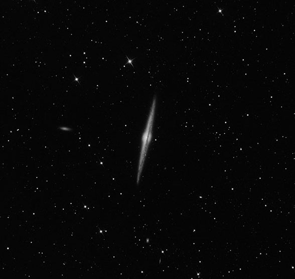 NGC 4565 Galaxy in Virgo imaged on ATEO-1 by Muir Evenden back in 2018.