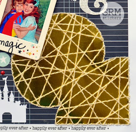 SRM Stickers Blog - Disney Layout with String Art by Christine - #disney #layout #twine #shimmer #stickers